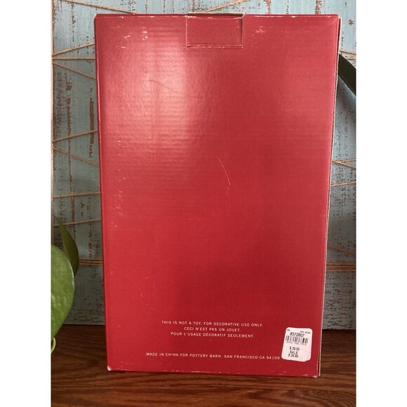 Pottery Barn Jeweled Snowflake Christmas Tree Topper White Yellow Pearl Goldtone - Picture 10 of 12